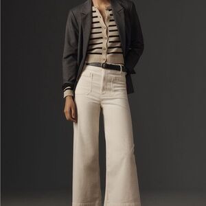 The Colette Corduroy Wide Leg Crop by Maeve